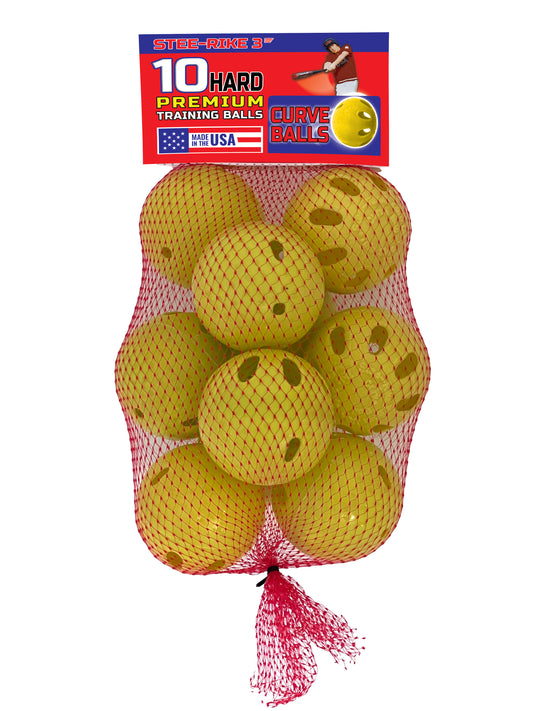 Curve Balls Premium Training Balls (10 Pack)